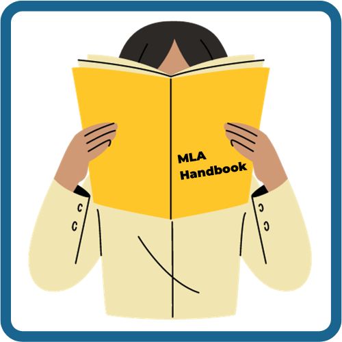 Girl Reading MLA Handbook